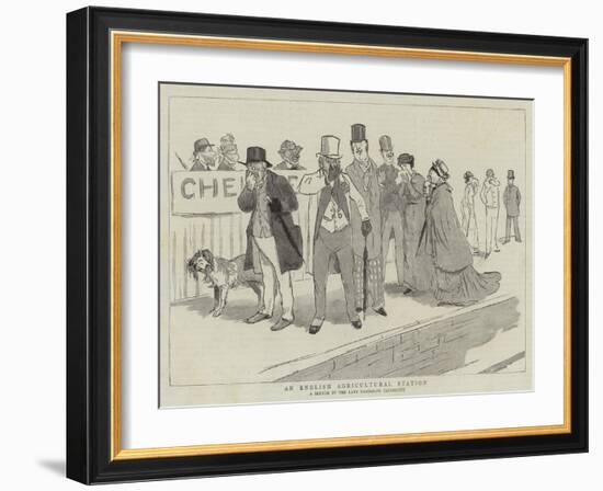 An English Agricultural Station-Randolph Caldecott-Framed Giclee Print