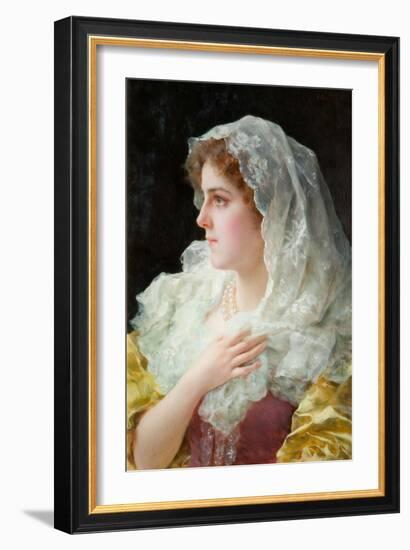 An English Beauty-Federigo Andreotti-Framed Giclee Print