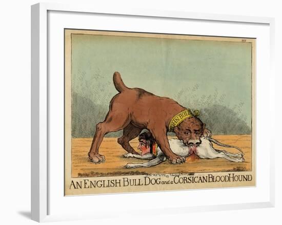 An English Bull Dog and a Corsican Blood Hound, C.1803-null-Framed Giclee Print