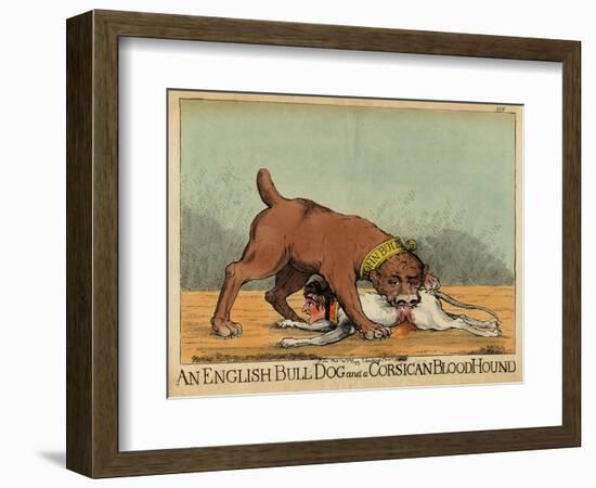 An English Bull Dog and a Corsican Blood Hound, C.1803-null-Framed Giclee Print