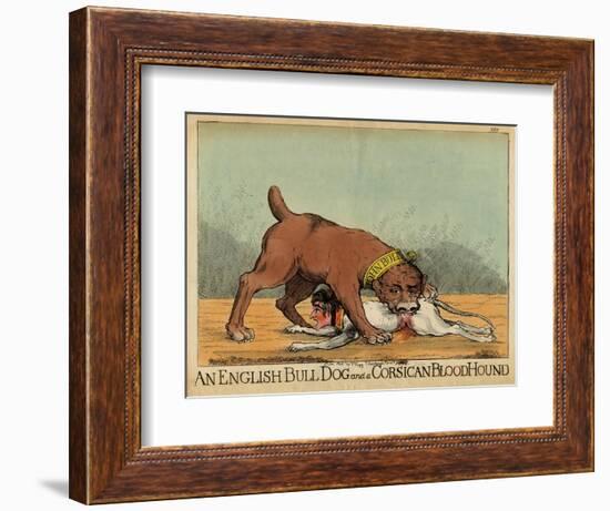 An English Bull Dog and a Corsican Blood Hound, C.1803-null-Framed Giclee Print