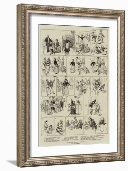 An English Christmas in Paris-Amedee Forestier-Framed Giclee Print