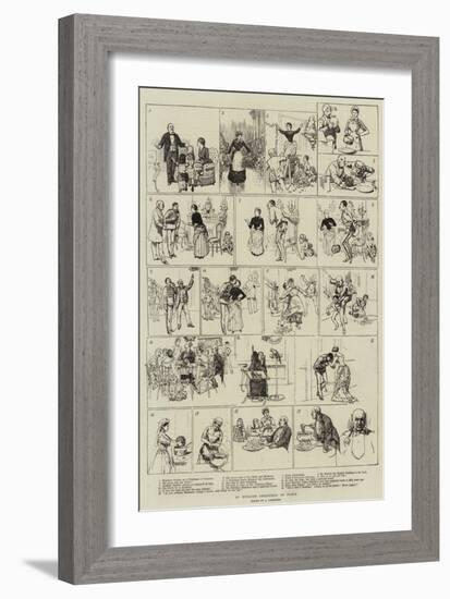 An English Christmas in Paris-Amedee Forestier-Framed Giclee Print