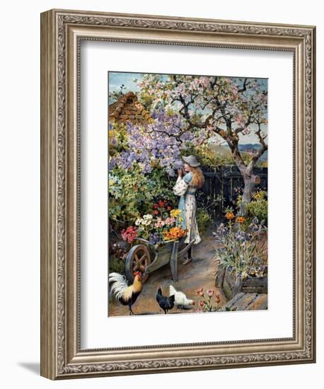 An English Cottage Garden-William Stephen Coleman-Framed Giclee Print