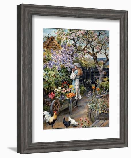 An English Cottage Garden-William Stephen Coleman-Framed Giclee Print