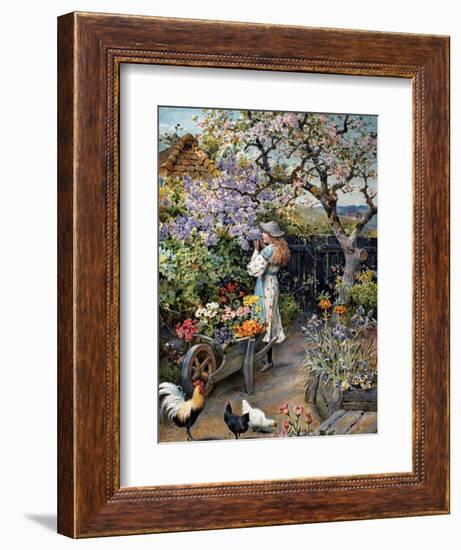 An English Cottage Garden-William Stephen Coleman-Framed Giclee Print