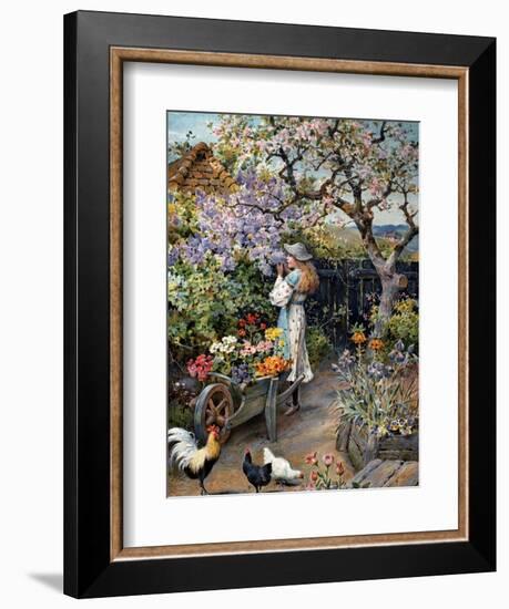 An English Cottage Garden-William Stephen Coleman-Framed Giclee Print