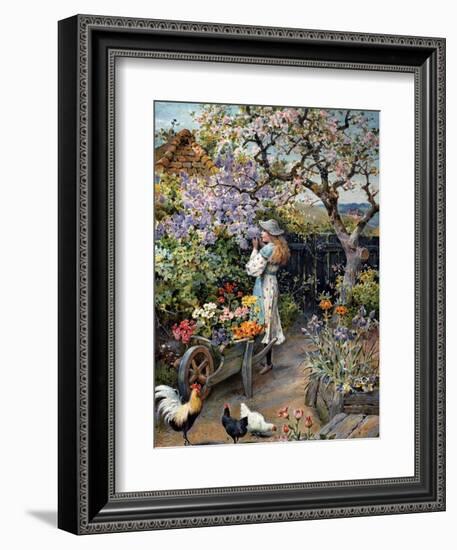 An English Cottage Garden-William Stephen Coleman-Framed Giclee Print