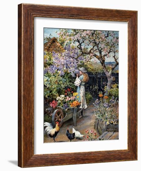 An English Cottage Garden-William Stephen Coleman-Framed Giclee Print