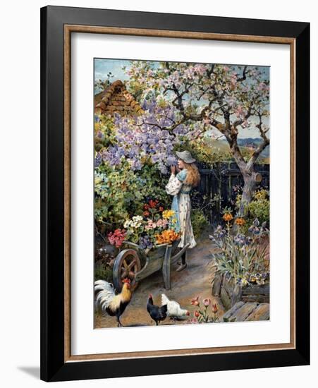 An English Cottage Garden-William Stephen Coleman-Framed Giclee Print