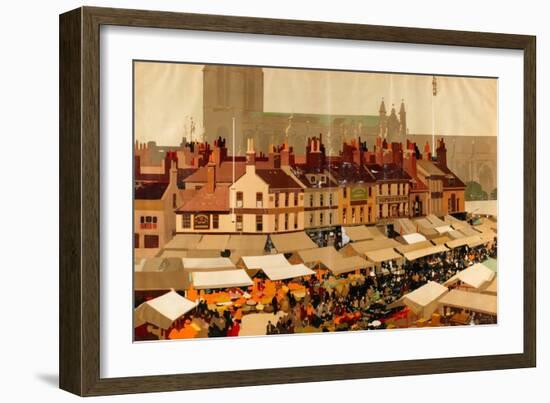 An English Country Market-Fred Taylor-Framed Giclee Print