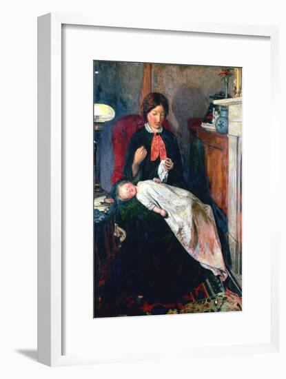 An English Fireside of 1854-5-Ford Madox Brown-Framed Giclee Print