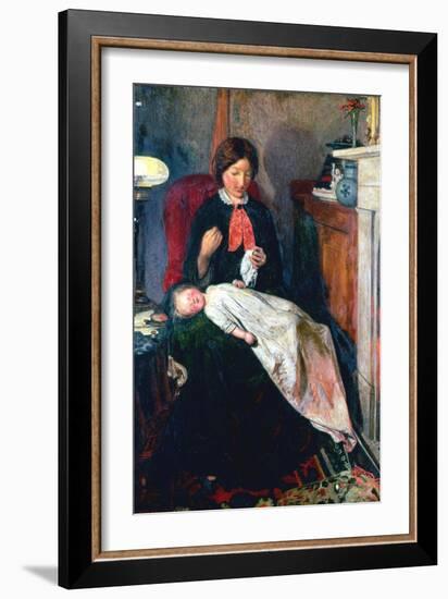 An English Fireside of 1854-5-Ford Madox Brown-Framed Giclee Print