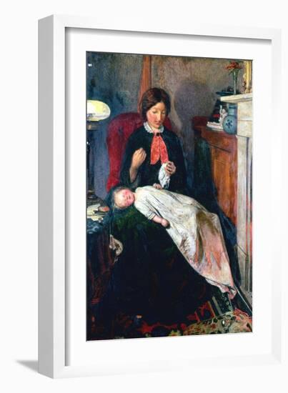 An English Fireside of 1854-5-Ford Madox Brown-Framed Giclee Print