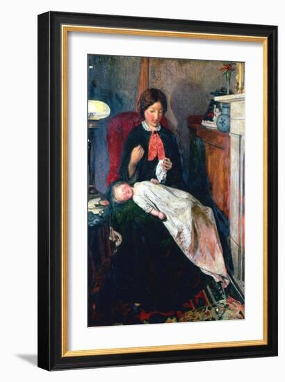 An English Fireside of 1854-5-Ford Madox Brown-Framed Giclee Print