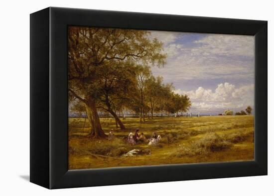 An English Hayfield, 1878 (Oil on Canvas)-Benjamin Williams Leader-Framed Premier Image Canvas