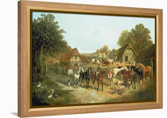 An English Homestead-John Frederick Herring I-Framed Premier Image Canvas