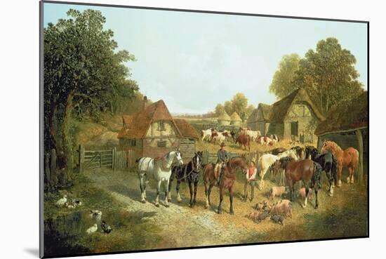 An English Homestead-John Frederick Herring I-Mounted Giclee Print