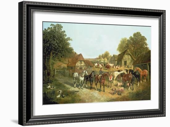 An English Homestead-John Frederick Herring I-Framed Giclee Print