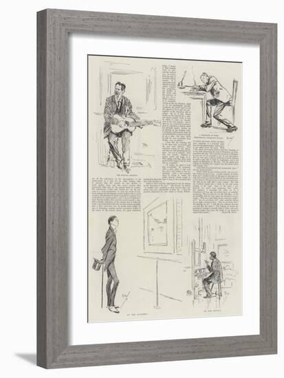 An English Humoristic Artist, Mr Phil May at Home-Phil May-Framed Giclee Print
