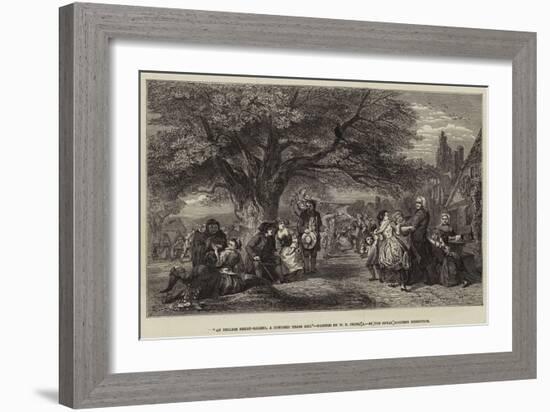 An English Merry-Making, a Hundred Years Ago-William Powell Frith-Framed Giclee Print