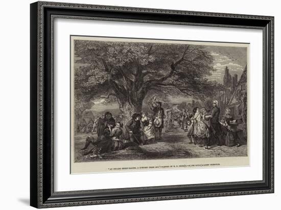 An English Merry-Making, a Hundred Years Ago-William Powell Frith-Framed Giclee Print