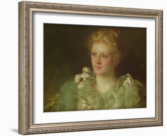 An English Rose-Joseph Clark-Framed Giclee Print