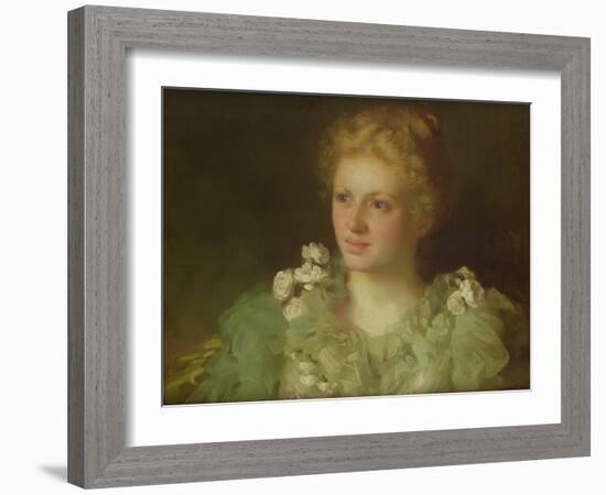 An English Rose-Joseph Clark-Framed Giclee Print