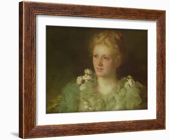 An English Rose-Joseph Clark-Framed Giclee Print