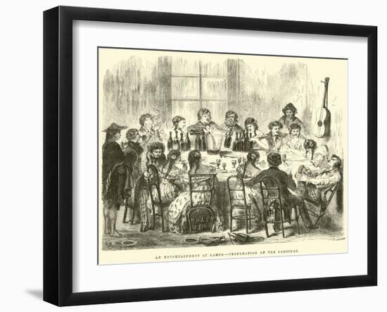 An Entertainment at Lampa, Preparation of the Cardinal-Édouard Riou-Framed Giclee Print