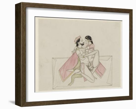 An Erotic Pendjab School-null-Framed Giclee Print