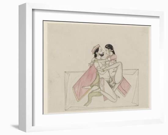 An Erotic Pendjab School-null-Framed Premium Giclee Print