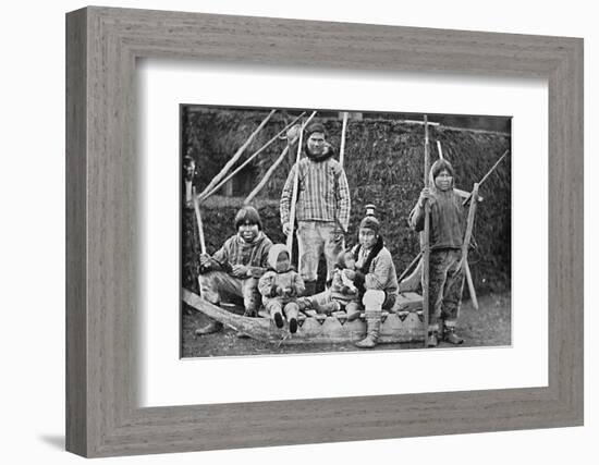 An Eskimo sledging party, 1912-Pierre Petit-Framed Photographic Print
