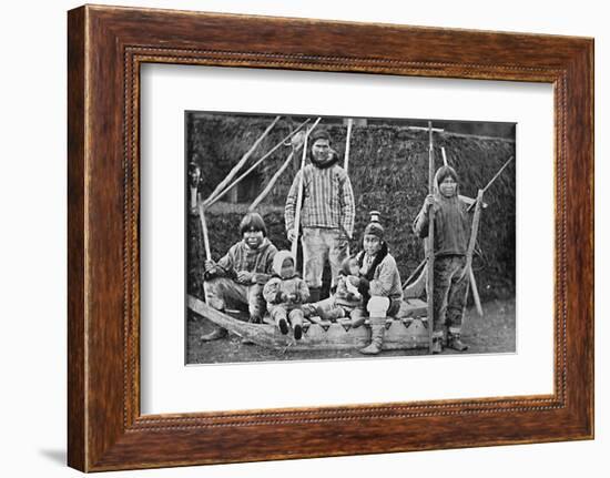 An Eskimo sledging party, 1912-Pierre Petit-Framed Photographic Print