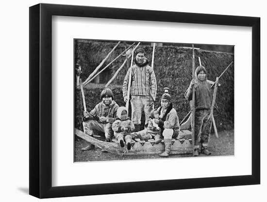 An Eskimo sledging party, 1912-Pierre Petit-Framed Photographic Print