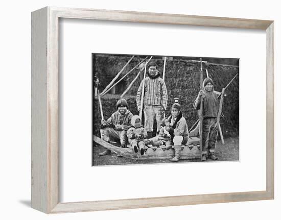 An Eskimo sledging party, 1912-Pierre Petit-Framed Photographic Print