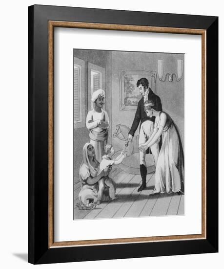 An European Lady and Her Family-Charles D'oyly-Framed Giclee Print