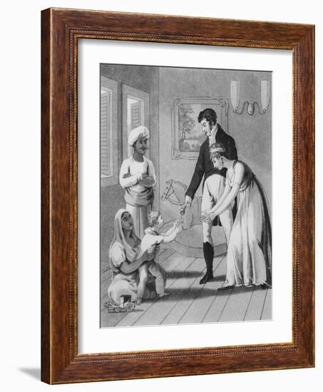 An European Lady and Her Family-Charles D'oyly-Framed Giclee Print