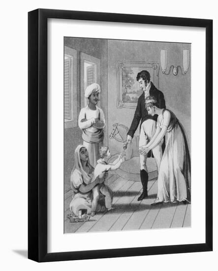 An European Lady and Her Family-Charles D'oyly-Framed Giclee Print