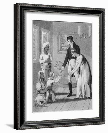 An European Lady and Her Family-Charles D'oyly-Framed Giclee Print