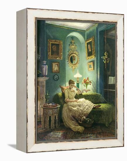 An Evening at Home, 1888-Edward John Poynter-Framed Premier Image Canvas