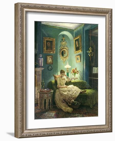 An Evening at Home, 1888-Edward John Poynter-Framed Premium Giclee Print