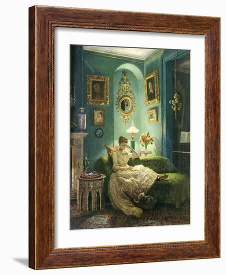 An Evening at Home, 1888-Edward John Poynter-Framed Premium Giclee Print