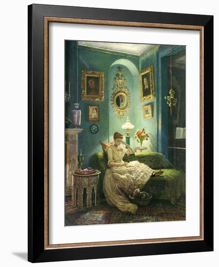 An Evening at Home, 1888-Edward John Poynter-Framed Premium Giclee Print