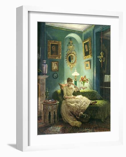 An Evening at Home, 1888-Edward John Poynter-Framed Premium Giclee Print