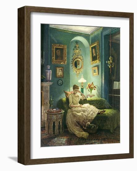 An Evening at Home, 1888-Edward John Poynter-Framed Giclee Print