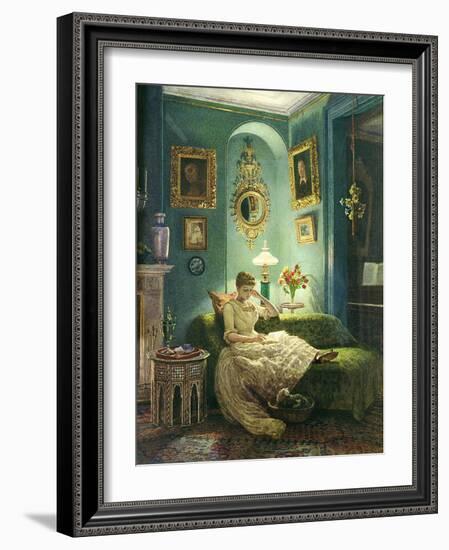 An Evening at Home, 1888-Edward John Poynter-Framed Giclee Print