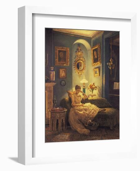 An Evening at Home-Edward John Poynter-Framed Premium Giclee Print