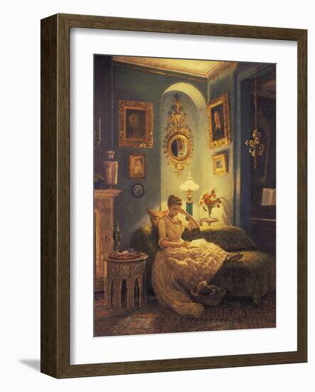 An Evening at Home-Edward John Poynter-Framed Giclee Print