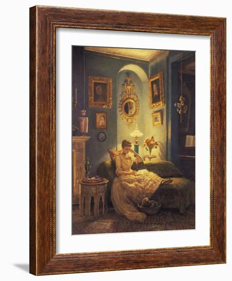 An Evening at Home-Edward John Poynter-Framed Giclee Print